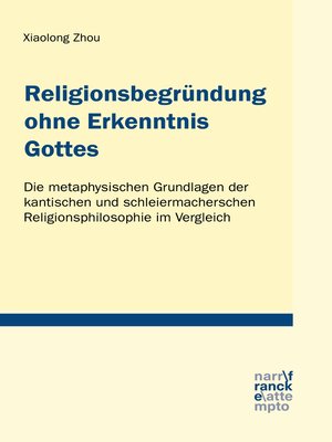 cover image of Religionsbegründung ohne Erkenntnis Gottes